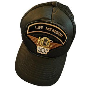 Harley Davidson Ladies of Harley Trucker Hat Black Cap HOG LOH Hat